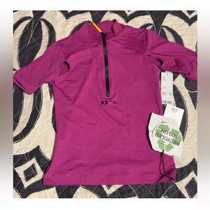 Kkco high waist biker shorts and mock neck top